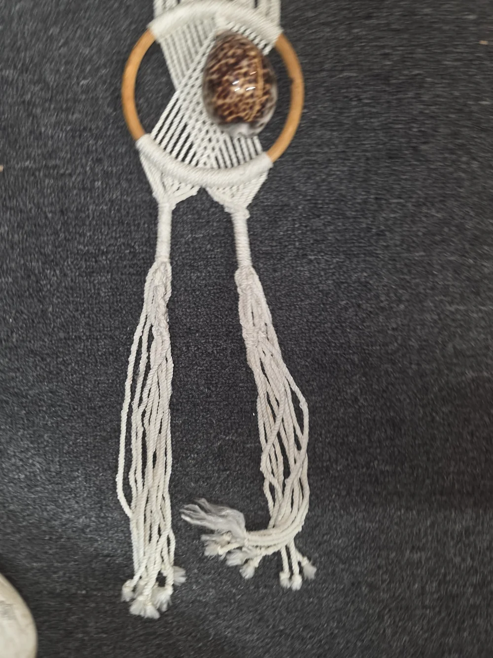Boho Macramé Wall Hanging with Natural Shells